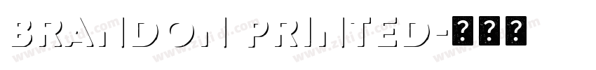 Brandon Printed字体转换